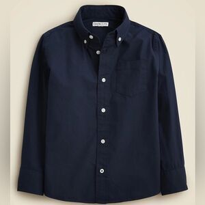 Crewcuts Long Sleeve Navy Blue Button Down 100% Cotton Collared Shirt. 6-7. 6-7.